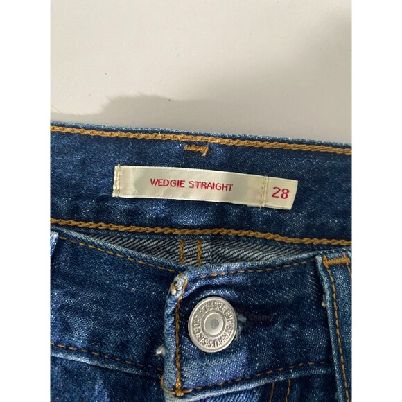 Levi's Wedgie Straight Medium Wash Jean 28 - Picture 5 of 9